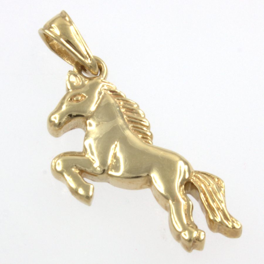 9ct gold horse pendant outlet